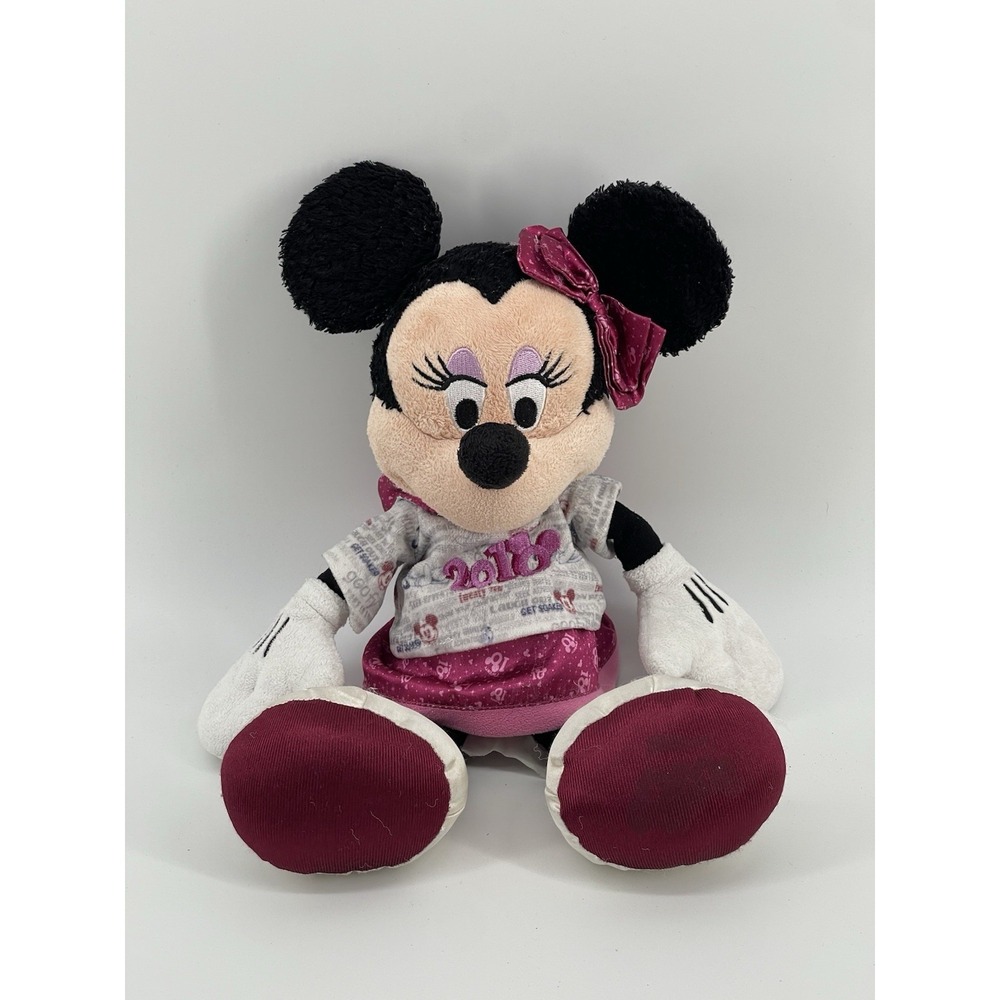 Disneyland Resort Disney Parks Minnie Mouse 2010 Hoodie Get Soaked Plush 14"